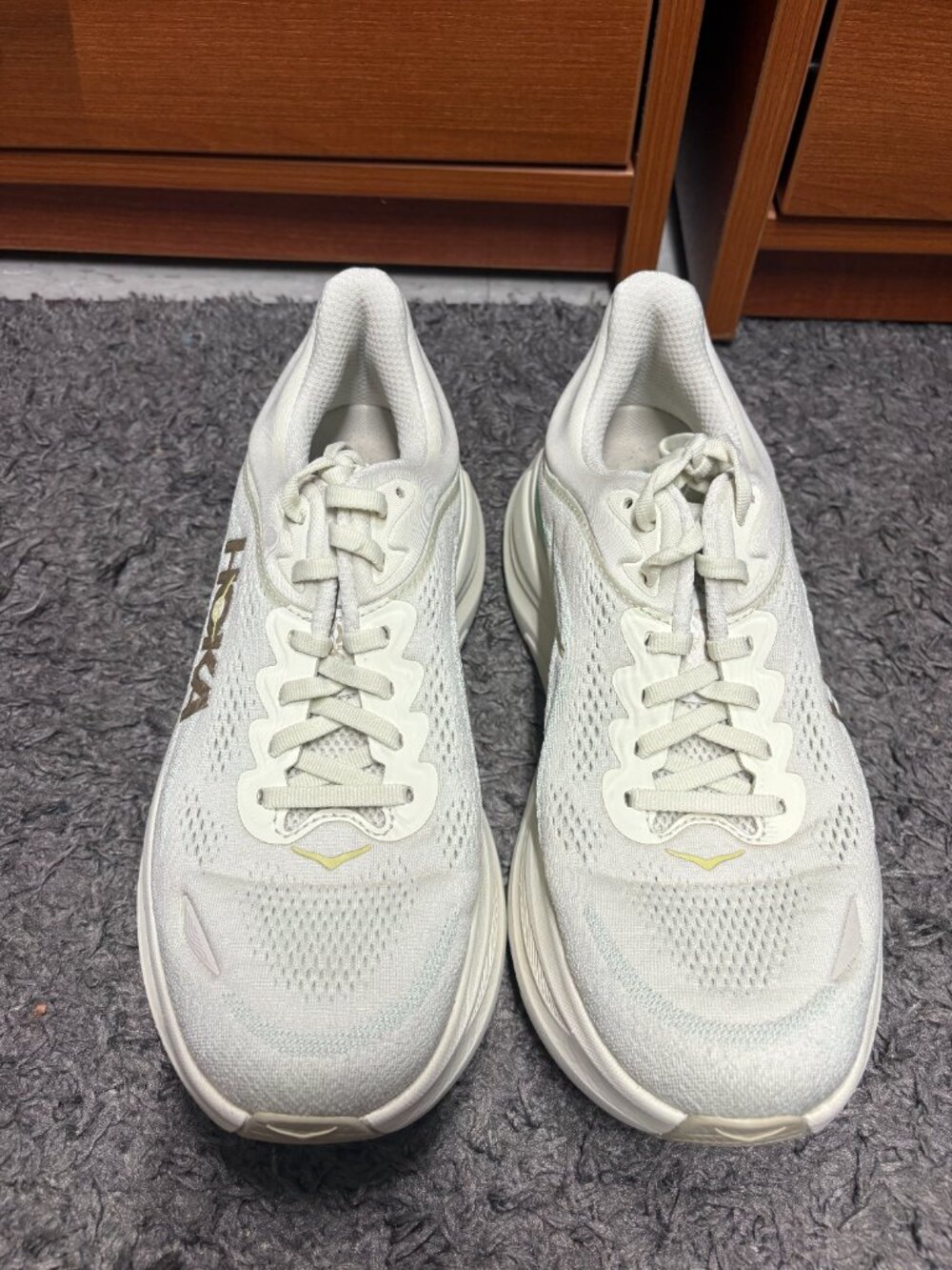 Hoka One One Bondi 9 Women's 10D (WIDE) Truffle Salt Sea Glass 1162012-TLSL - Picture 2 of 7